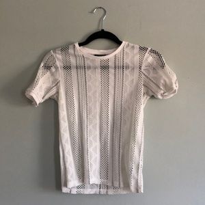 Top shop mesh like top